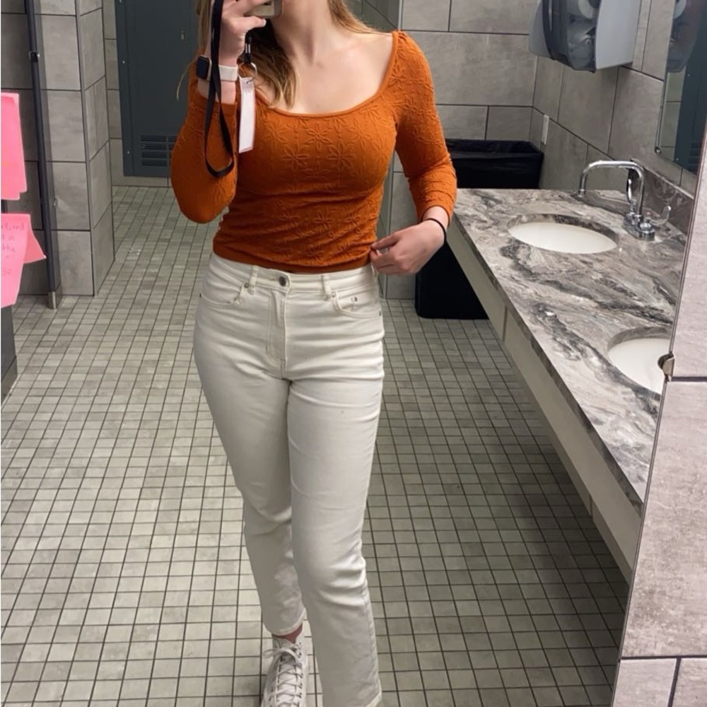 Orange H&M top